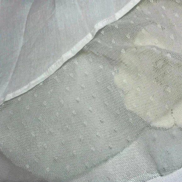 LoveShackFancy Rowena Tulle Midi Skirt 4 S Embroidered Floral Appliqué Bridal - Picture 12 of 14